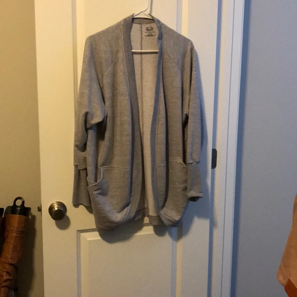 Sweatshirt material cardigan